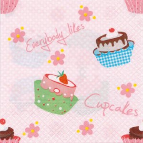 Szalvéta Fancy Cupcakes