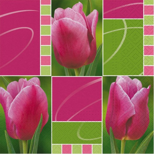 Szalvéta Pink tulips
